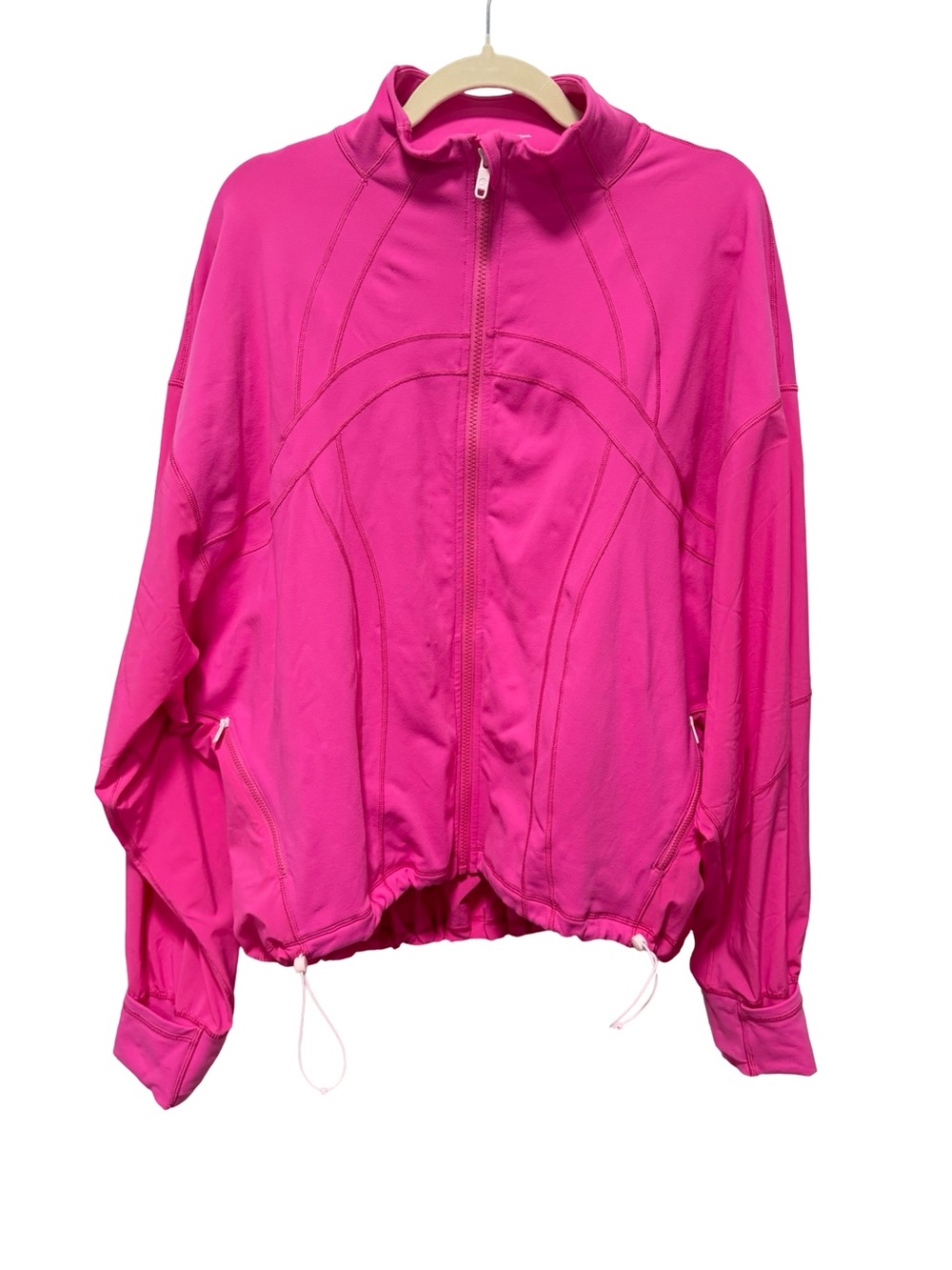 Lululemon Relaxed Zip-Up in Sonic Pink - Size 12